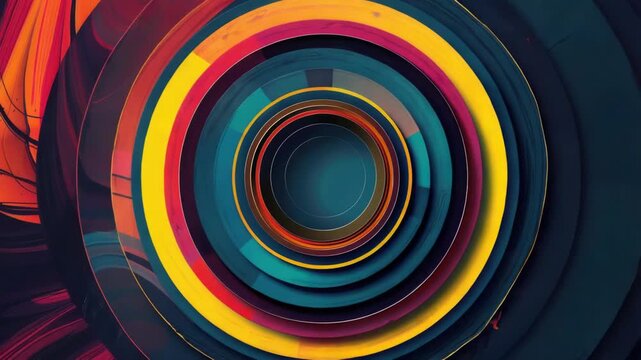 Video A vibrant spiral pattern on a dark background