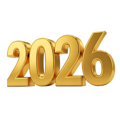 The number 2026, a bright gold symbolizing prosperity and financial success, is set against a backdrop of gleaming coins.