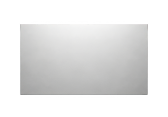 A simple white square isolated on transparent background