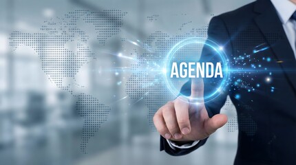 symbolizing global connection, planning, and setting the course for international business, meetings, or a worldwide strategy.