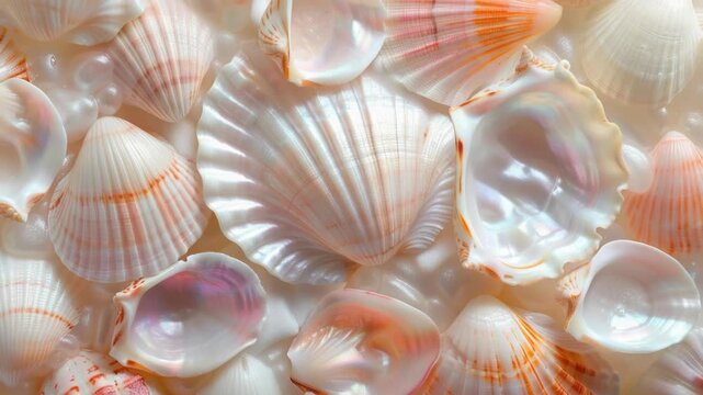 Video A collection of seashells captured in detail