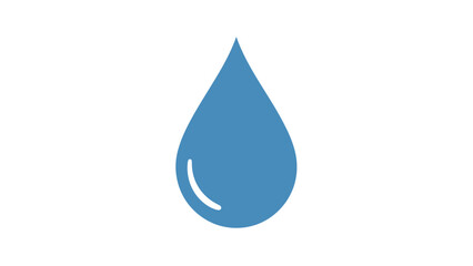 Single Droplet Icon: A minimalist image of a single water droplet, conveying purity, freshness, and the vital essence of life.