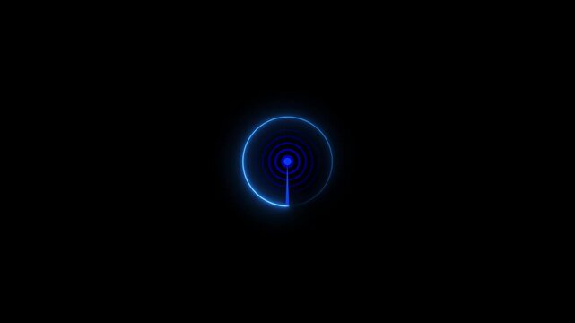 
Futuristic  Radar Scan Circle Technology Animation in 4K