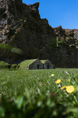 Traditional Turf Houses in South Iceland