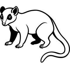 Cuscus Animal Vector Silhouette