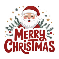 christmas card with santa claus