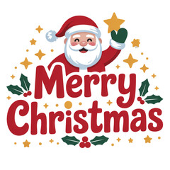 christmas card with santa claus