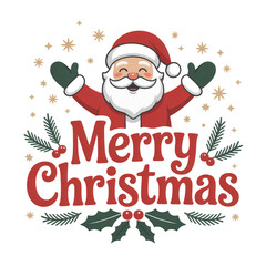 santa claus with christmas tree