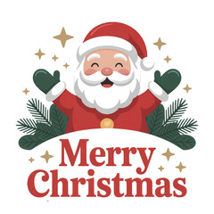 christmas card with santa claus