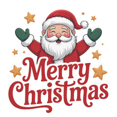 christmas card with santa claus