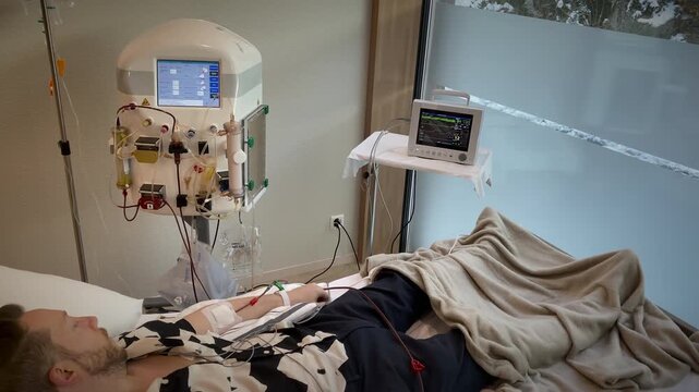 Medical Technician Analyzing Realtime ECG And Pulse Waveforms In Clinical Setting Emphasizing Patient Safety
