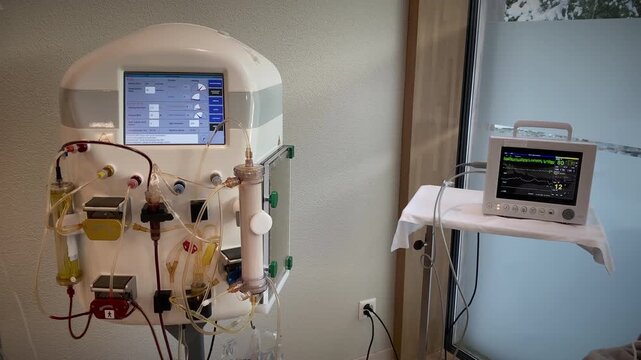 Healthcare Machinery Designed For Blood Component Extraction With Monitoring And Calibration Interfaces