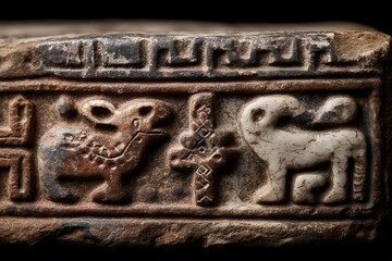 ancient indus valley steatite stamp seal fragment