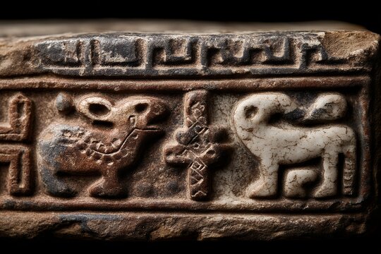 ancient indus valley steatite stamp seal fragment