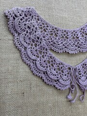 lace violet  knitted object for dress