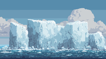 Ice berg pixel art