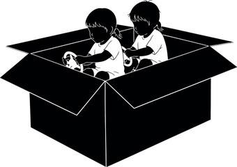 Abstract geometric composition with bold color accents