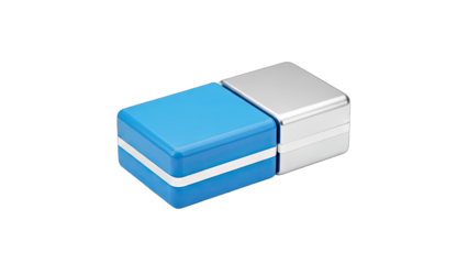 Magnetic Window Cleaner on White Background