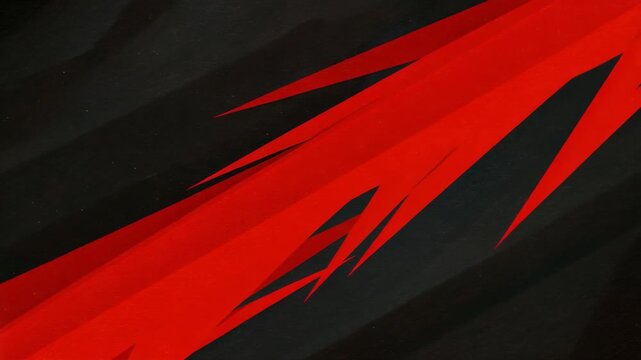Abstract red lightning bolt shapes in a repeated pattern for dynamic motion graphic background.