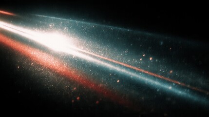 Light leak overlay effect with scratch dust and red light leaks showing retro noisy film texture on a black background