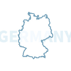 Map of Germany &ndash; Country Outline Vector