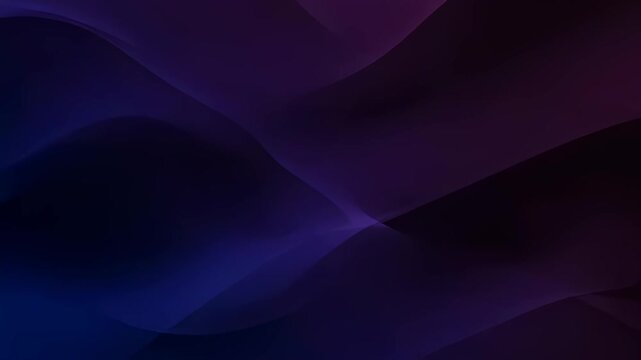 Smooth abstract purple and blue waves motion. Digital background with flowing dynamic lines. Animated curve pattern for modern presentation looping video.