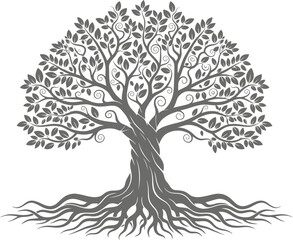 Tree Of Life Symbolic Vector Illustration