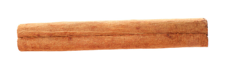 Fototapeta premium One dry cinnamon stick isolated on white