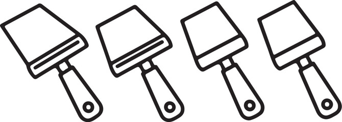 Row of cheese slicer kitchen utensil food preparation also transparent background