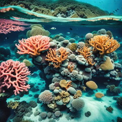 Vibrant Coral Reef Ecosystem in Thai Waters
