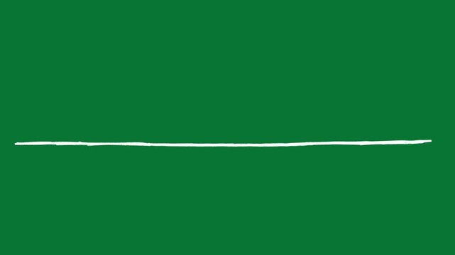 Handdrawn underline animation | Green screen highlight line
