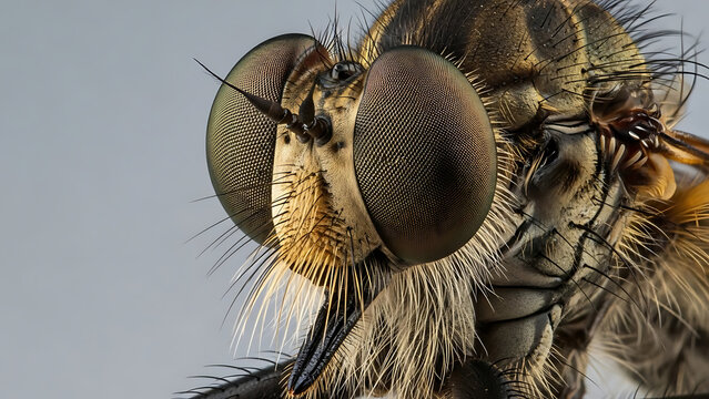 Robber Fly Face &mdash; Aerial Killer
