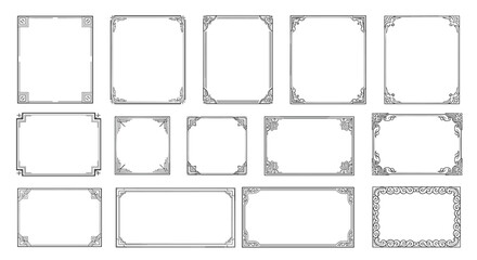 Obraz premium A collection of ornate frame designs.