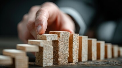 Businessman assesses financial risk and investment strategies focusing on control and estimation in a modern office setting during daytime