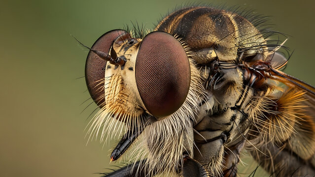 Robber Fly Face &mdash; Aerial Killer
