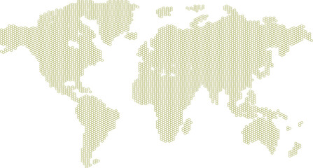 World Map &ndash; Global Countries Outline Vector