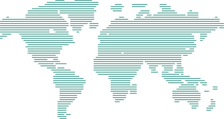 World Map &ndash; Global Countries Outline Vector