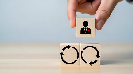 Customer retention strategy for business, client loyalty program concept