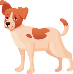 Happy jack russel terrier puppy. Little dog