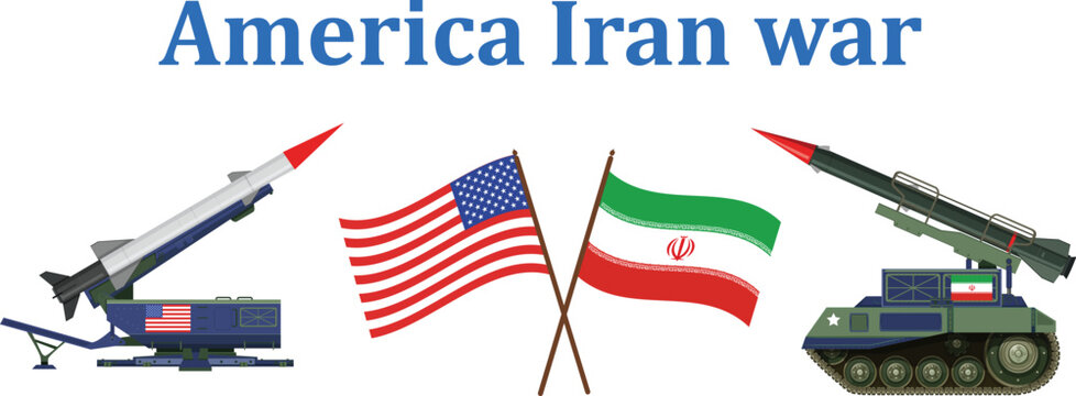 America Iran war fight missile  tank air war bettle