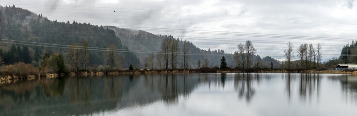Trojan Lake State Park at Trojan Nuclear Facility, near Rainier, Oregon	