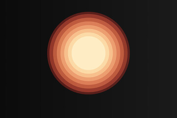 Luminescent Depth 3D Tunnel in Warm Hues