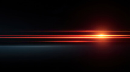 Red light streak horizontal light streak glowing line dark background abstract background glowing red light streaks black background create dynamic futuristic scene with horizontal neon lines