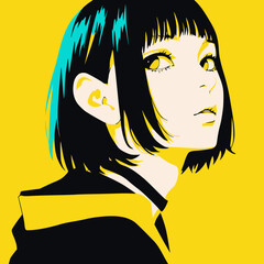 女性のポートレート