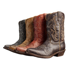 Collection of vintage cowboy boots