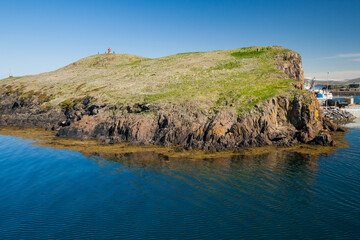 Naklejka premium little town Stykkisholmur ist west iceland