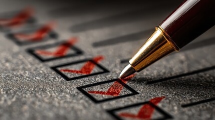 Checklist for project management with colored pencils marking tasks and loading status in a clear layout for tracking progress