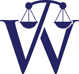 Letter W law firm logo