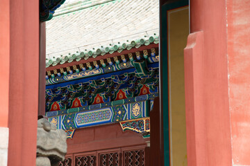Yonghe Pavilion Beijing - Classical Chinese Palace Architecture Detail