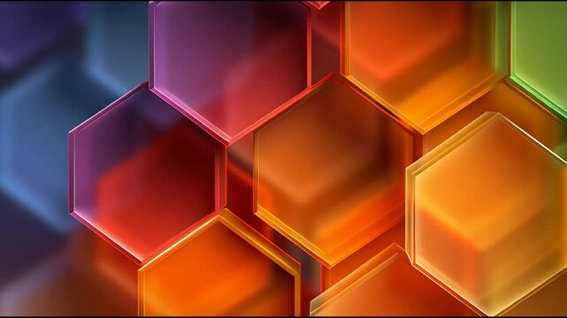 abstract background with red cubes